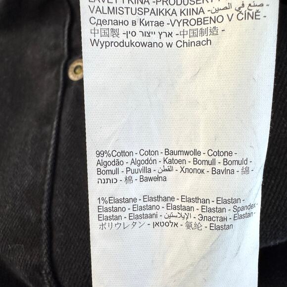 Rolla's Women Duster High Rise Slim Denim Jeans Size 31 Cotton Style 12860 Black - Picture 9 of 12